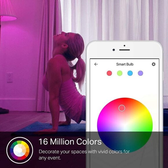 NWT Kasa A19 Smart LED 1000 Lumens Color Changing Dimmable Light Bulb - Picture 2 of 12